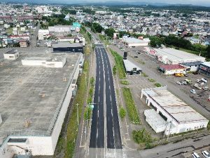 一般国道12号奈井江町町道16号線交差点舗装外一連工事　岩見沢工区　完成