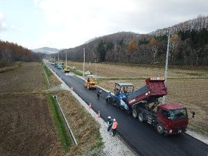 幌内湯内線　施工中