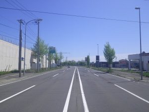 一般国道12号奈井江町町道16号線交差点舗装外一連工事　岩見沢工区　着工前