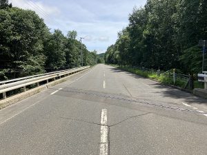 一般国道２４２号　置戸町　北光舗装外一連工事　着工前