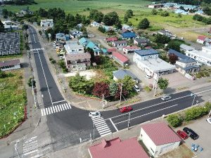 一般国道12号奈井江町町道16号線交差点舗装外一連工事　川端工区 完成