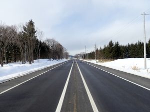 4.30一般国道238号　紋別市　八十士北舗装補修工事　完成
