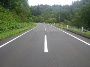 11.25上徳志別乙忠部線 改築舗装(構造改良)工事(地道債)着工前