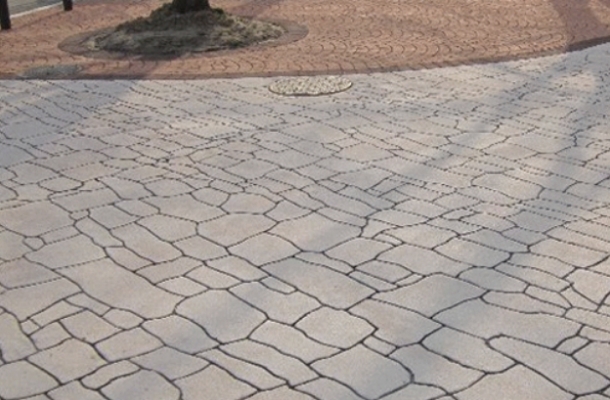 ストリートプリントを用いたアスファルト舗装